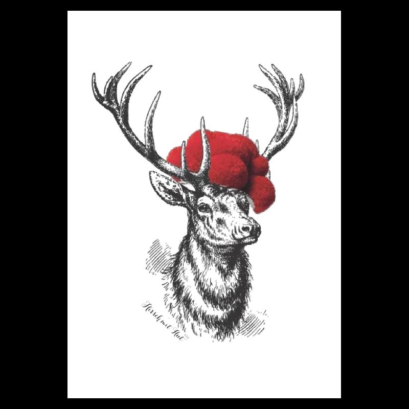 Cerf avec chapeau
