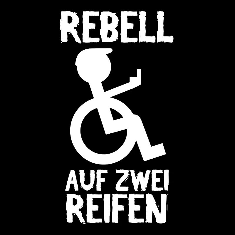 Rolli Rollstuhlfahrer Mittelfinger