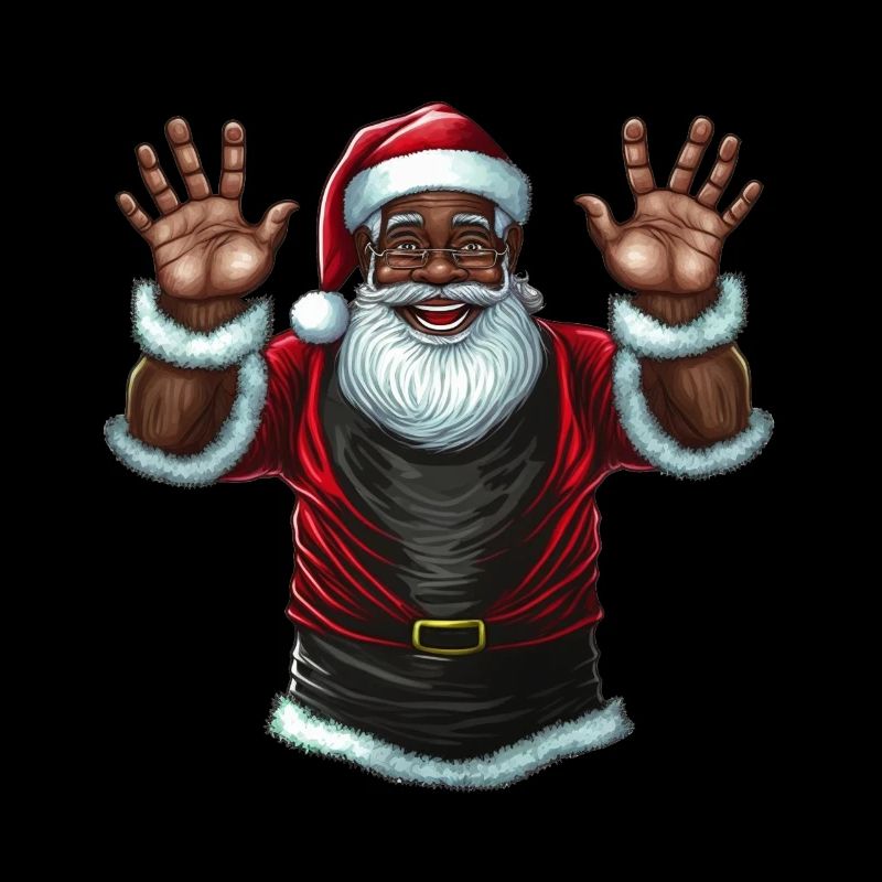 Weihnachtsmann Schwarzer Weihnachtsmann
