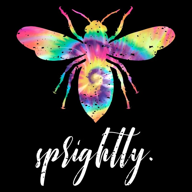 Tie Dye Bee Sprightly Biene Be Sprightly