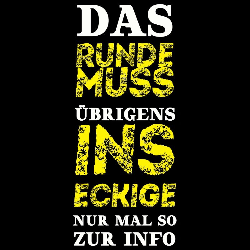 Fußball Geschenkidee Das Runde ins Eckige lustig