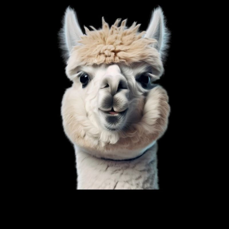 A funny llama says Gudee