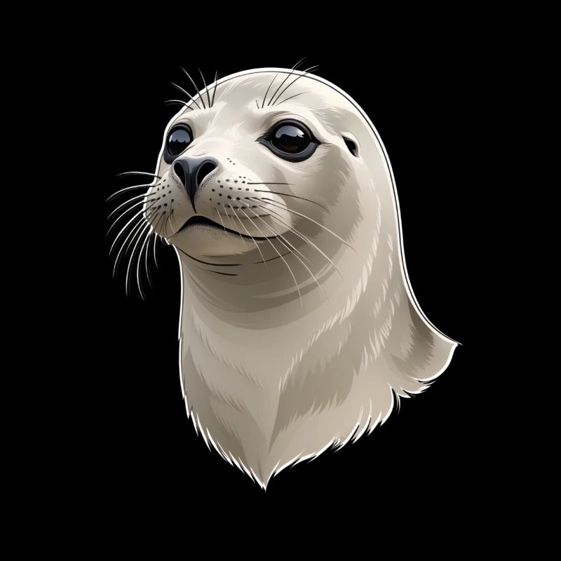 Seal Head Illustration