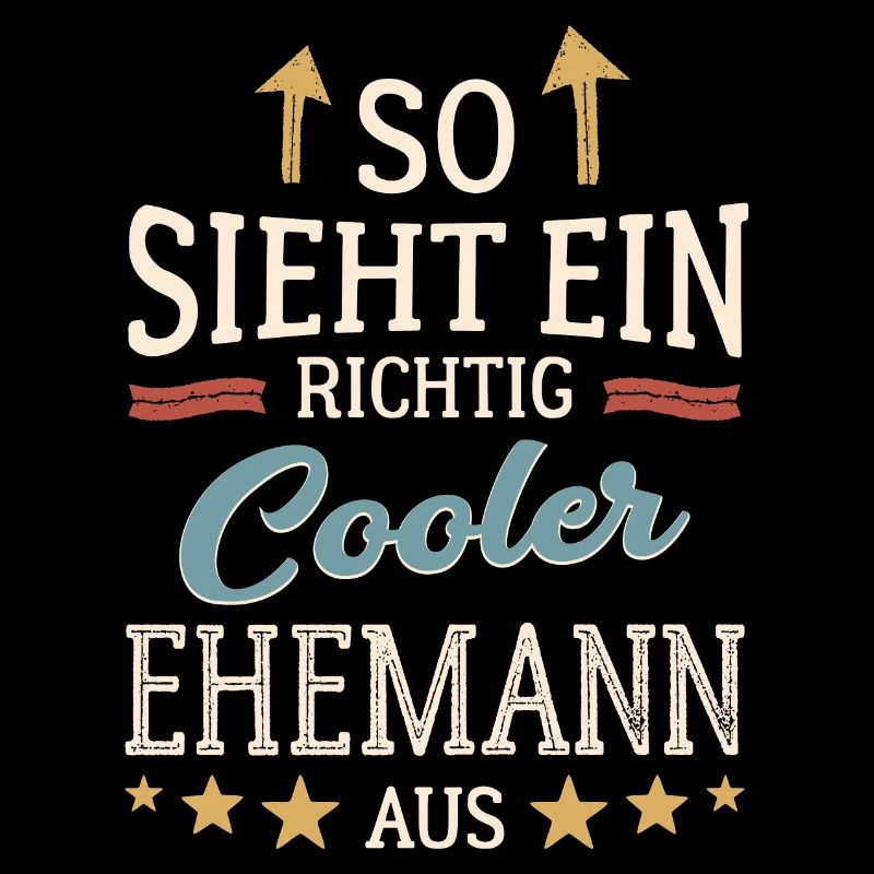 So sieht ein cooler Ehemann aus Partner Gatte