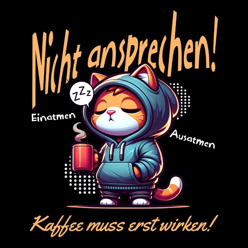 Nicht ansprechen erst Kaffee