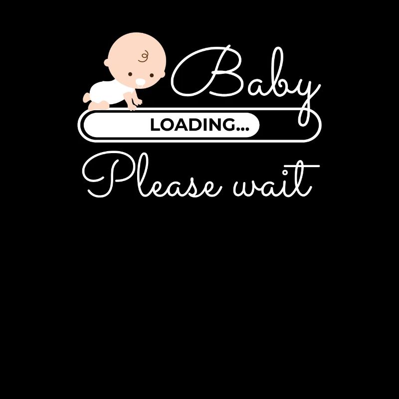 Baby Loading Please Wait Schwangerschaft Mutter