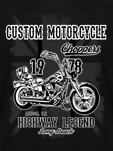 Motorcycle chopper biker motorcyclist
