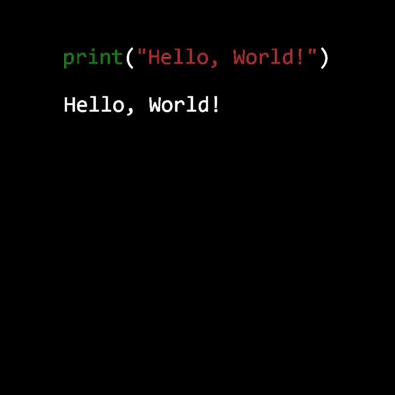 Hello World Python Geschenk