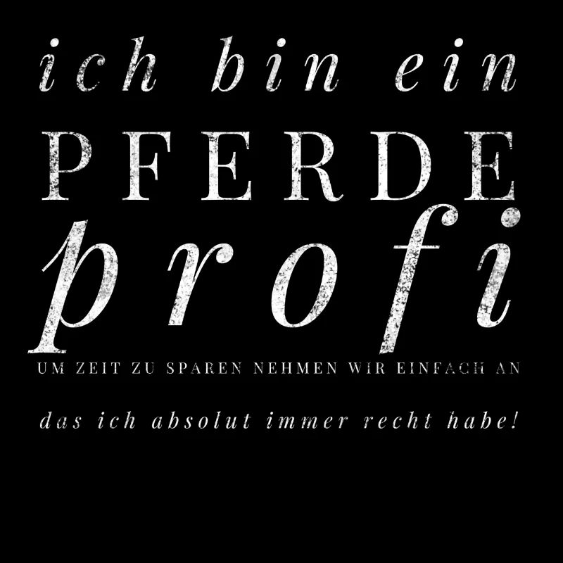 Du bist ein echter Pferdeprofi