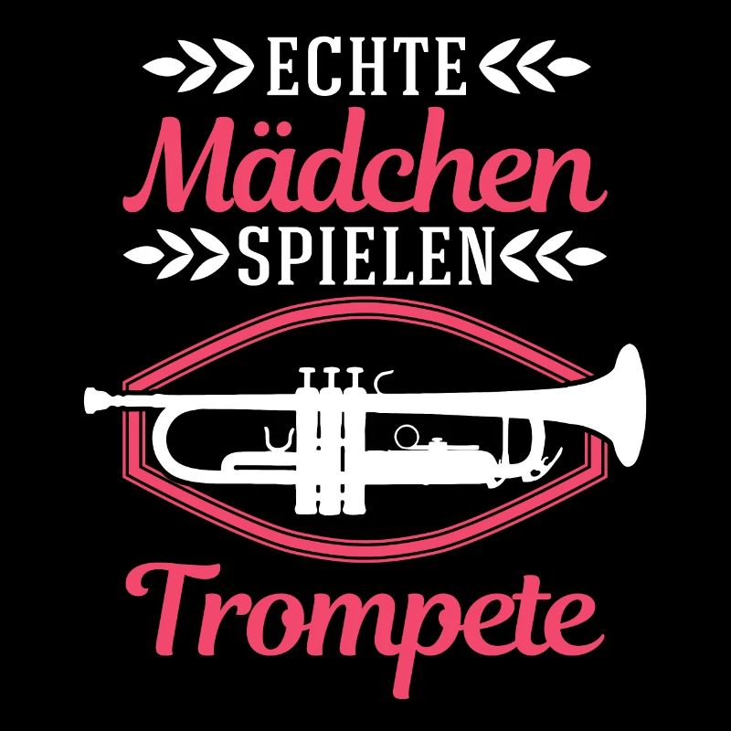 Echte Mädchen spielen Trompete Trompetistin