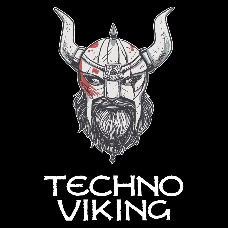 Techno Vikings Meme Rave cadeau