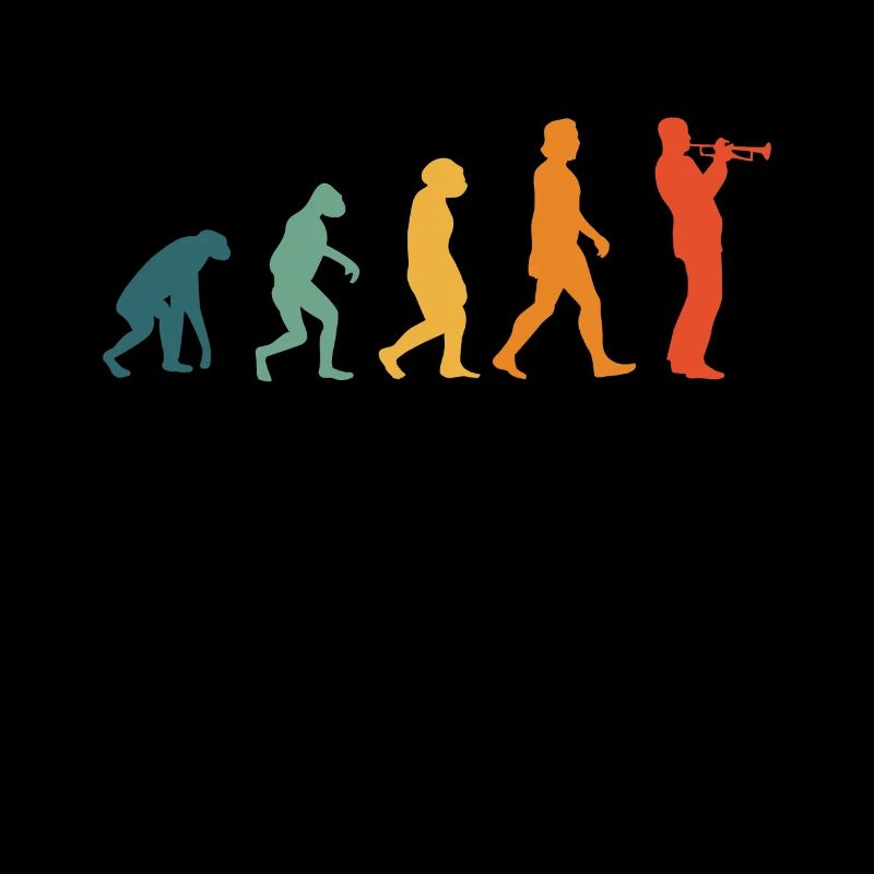 Trompete Evolution Retro Trompetist Musiker