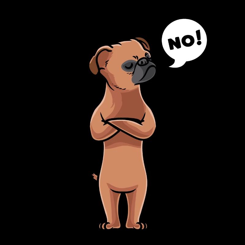 Sturer Petit Brabancon Hund Brabanter Griffon