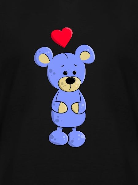 Cartoon Teddy Bear mit Herz Cartoon Bär
