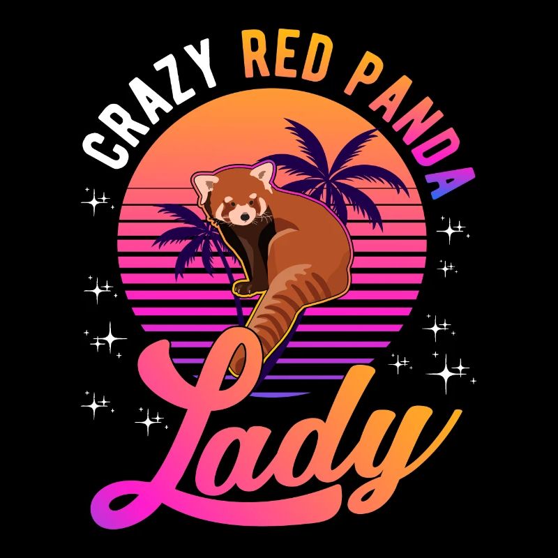 Crazy Red Panda dame Roter Panda