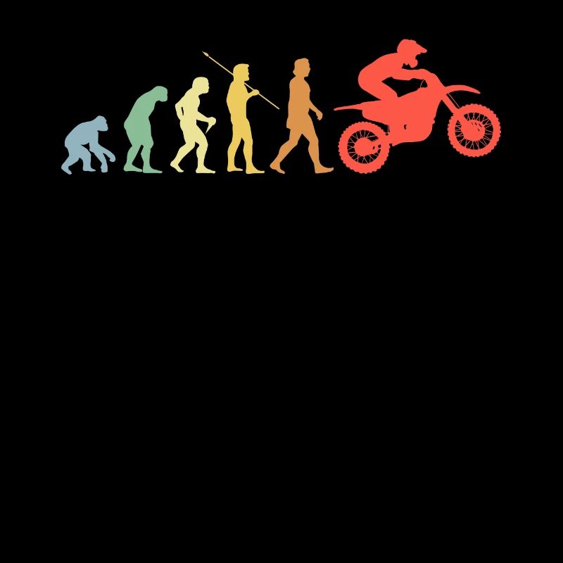 Motocross Evolution Retro Moto Motocross Rider