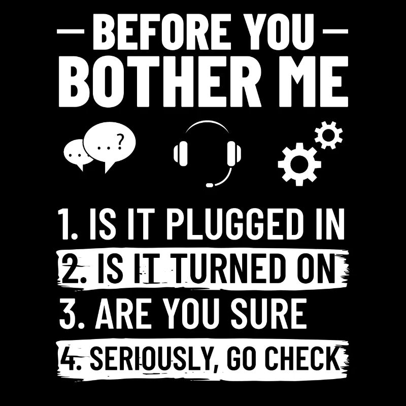 Tech Support IT Technischer Hilfe Helpdesk