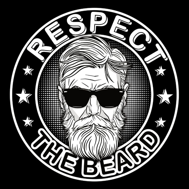 Respect the Beard 3 Days Beard Upper Lip Beard