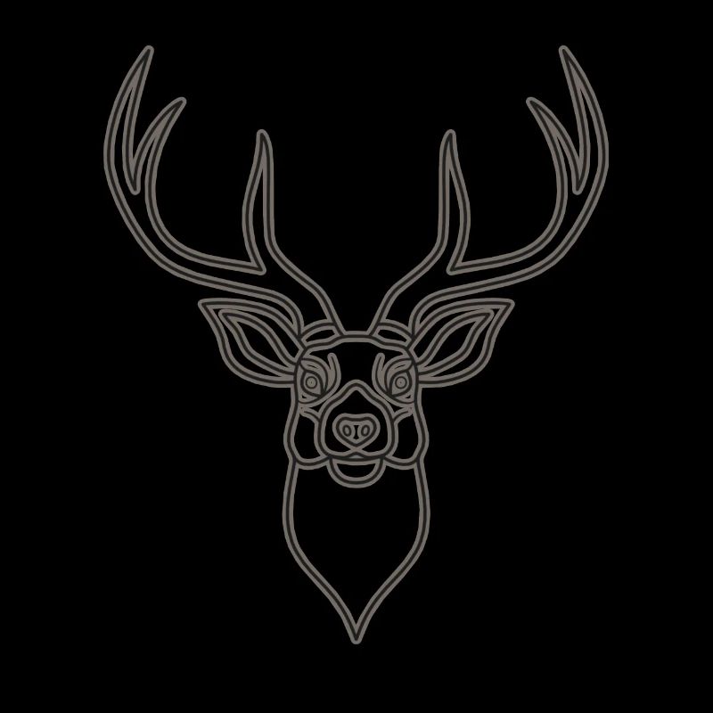 Rothirsch Geweih mit Hirschgeweih