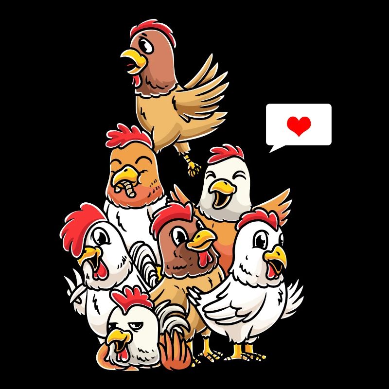 Drôles de poulets éleveurs de volaille