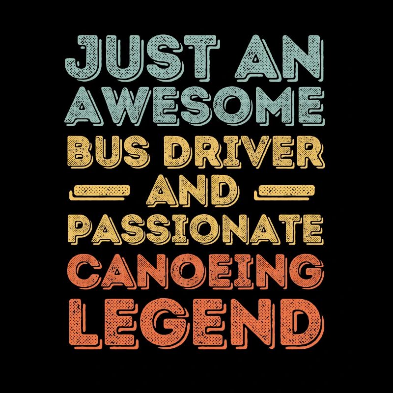 Bus driver Canoe driving retro