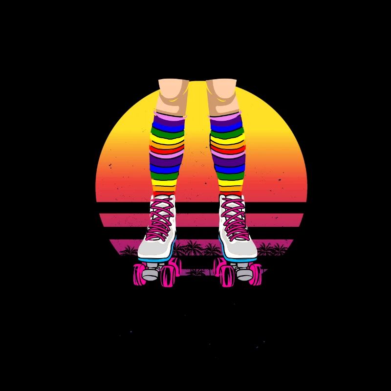Inline Skate Geschenk Rollerskates Roller 70er
