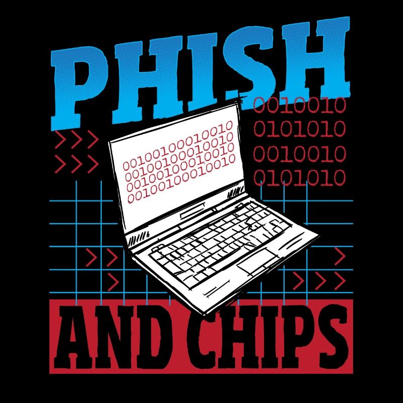 Phish and Chips Hacker Hacking Internet Network