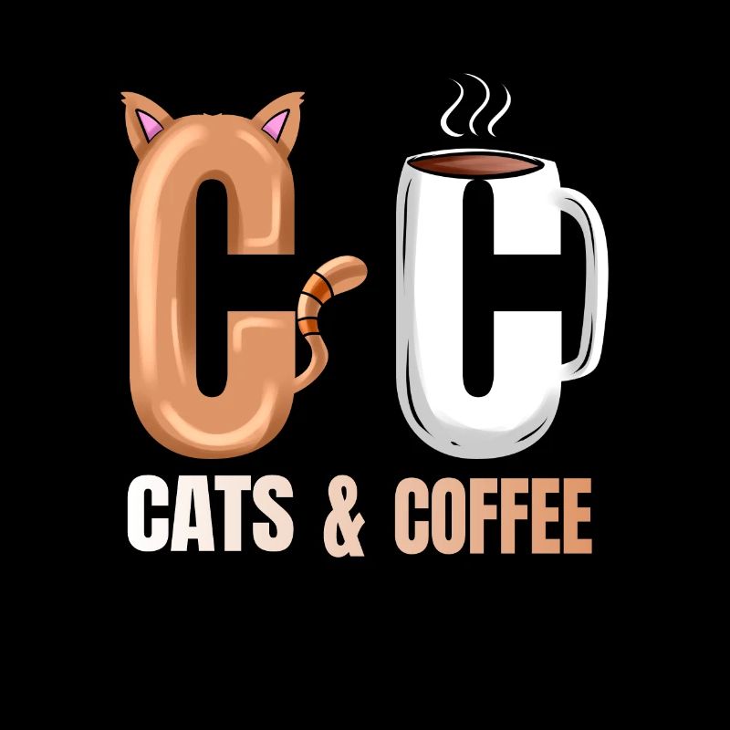 Logo Cats And Hot Coffee On Purrsday