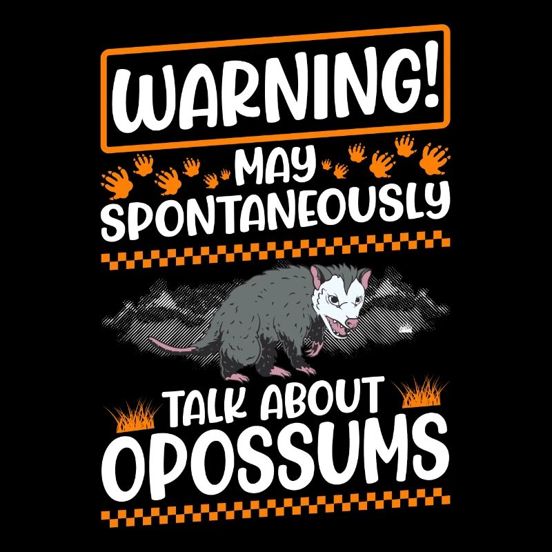 Warning Opossum Possum Marsupial