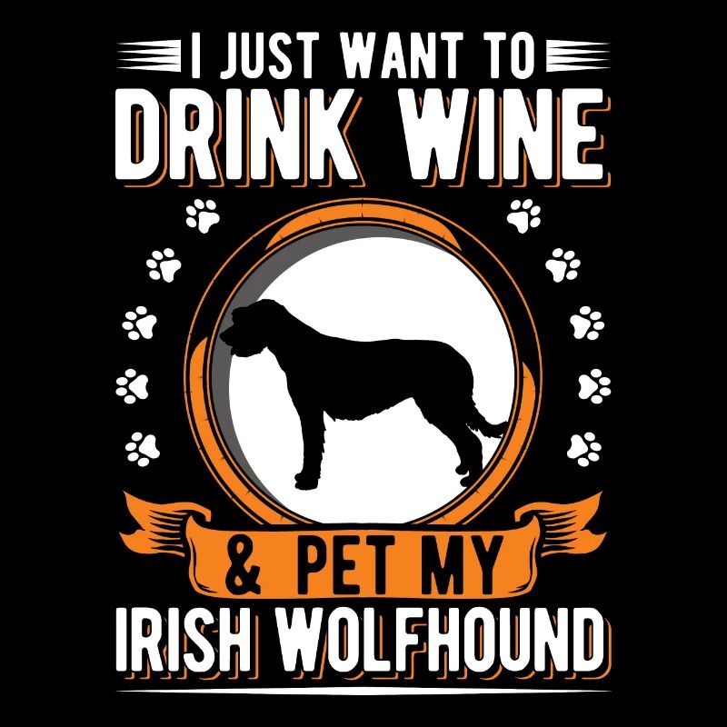 Irish Wolfhound and Wine
