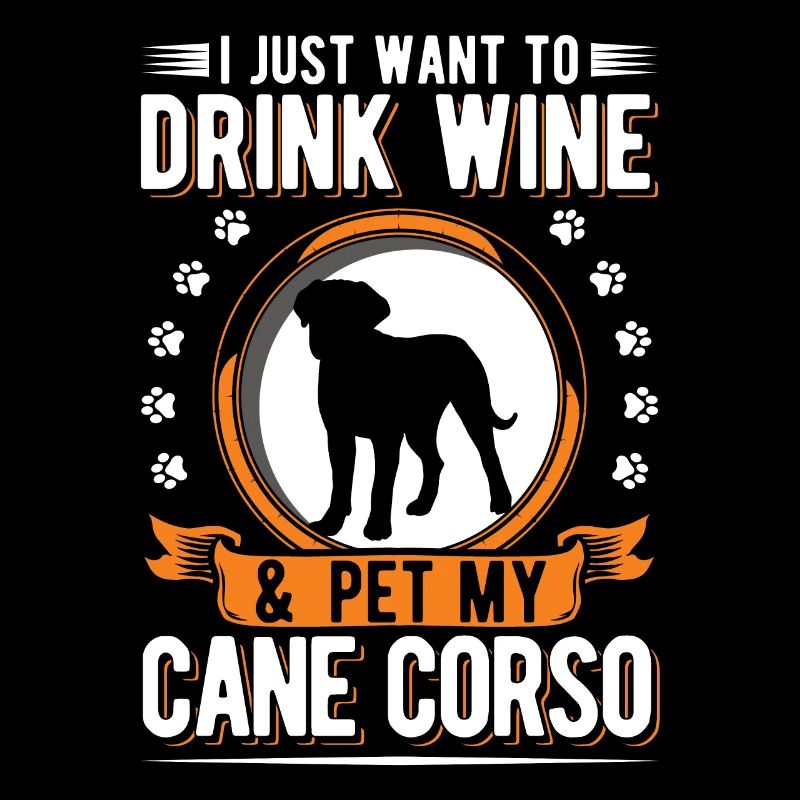 Cane Corso et vin