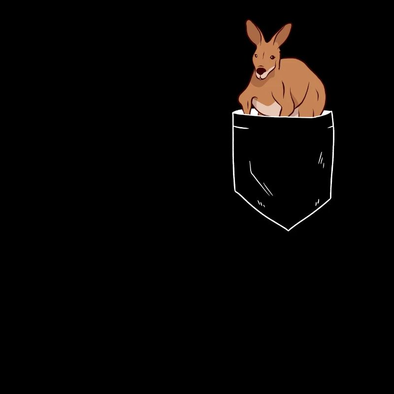 Kangaroo in breast pocket Australia