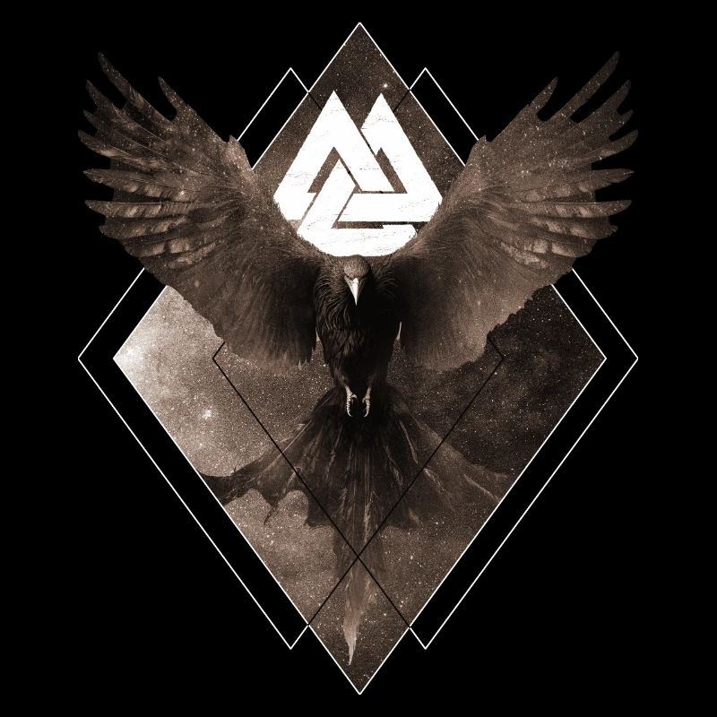 Viking Raven Valknut Valhalla Hugin Munin Celtic A