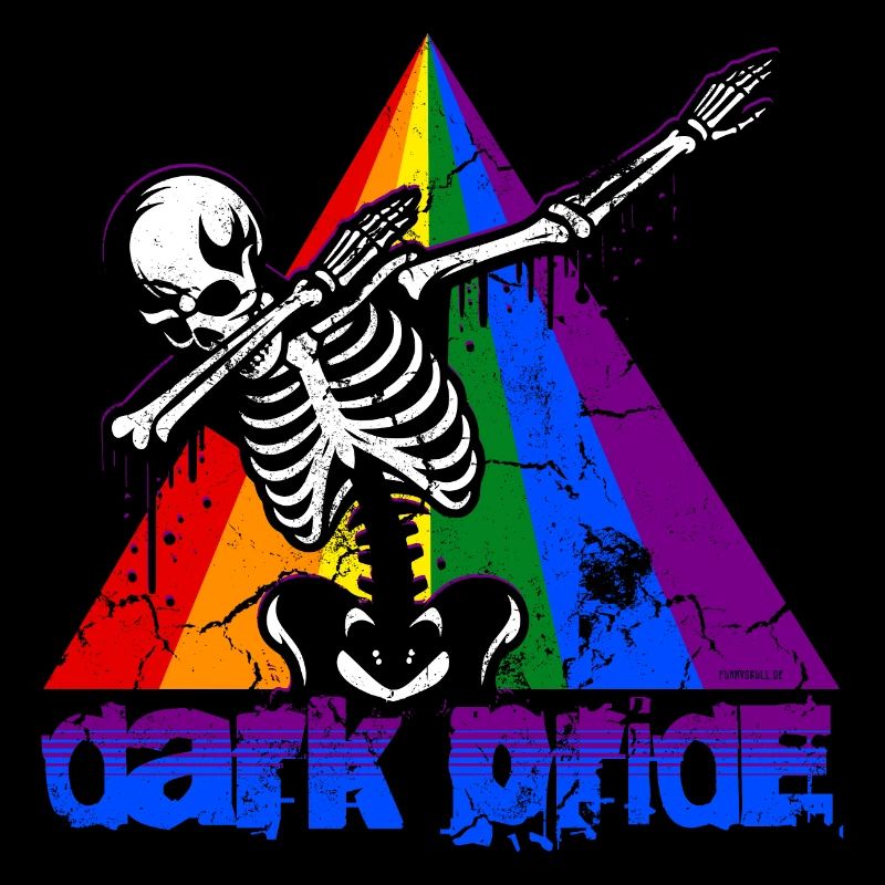 Dabbing Skull // Totenkopf Dark Pride Dab FS0224