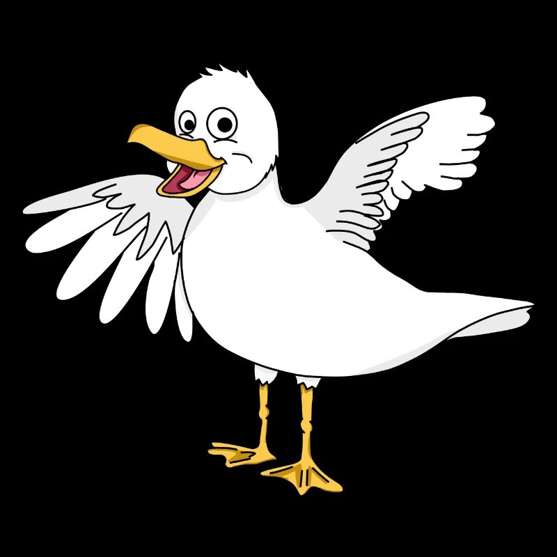 Seagull - crazy bird from the coast