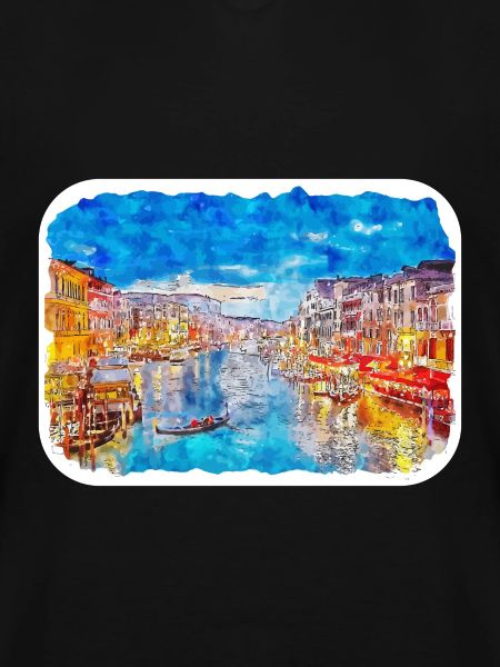 Venice Italy Watercolor Sketch Illustration