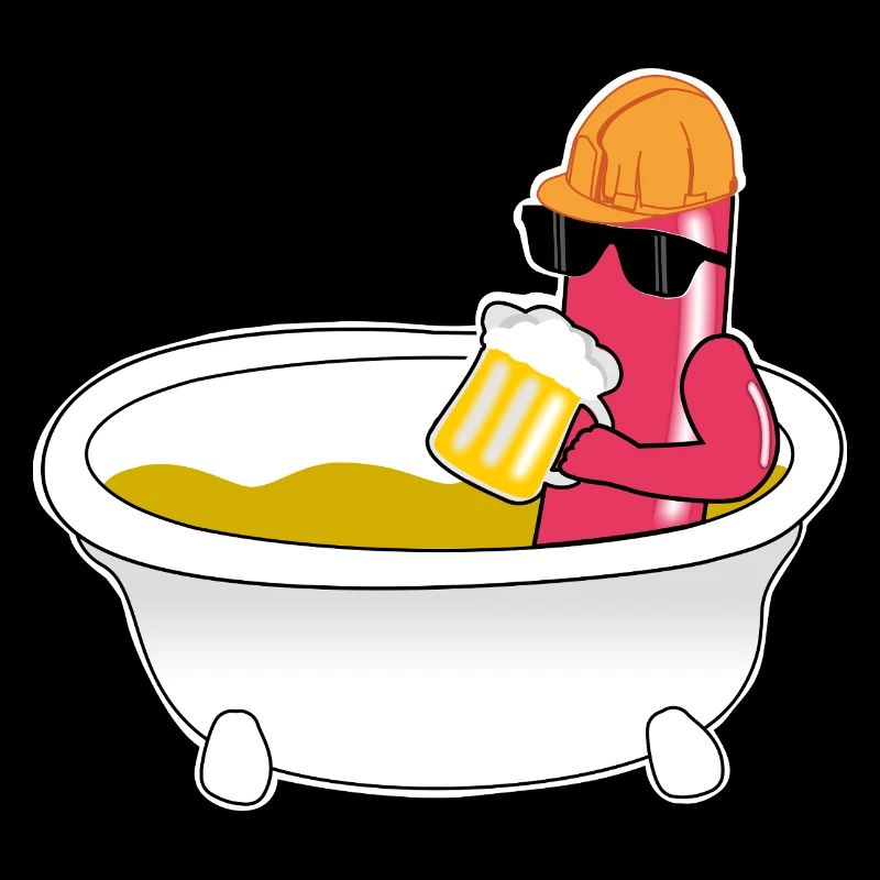 Sausage in a mustard bath