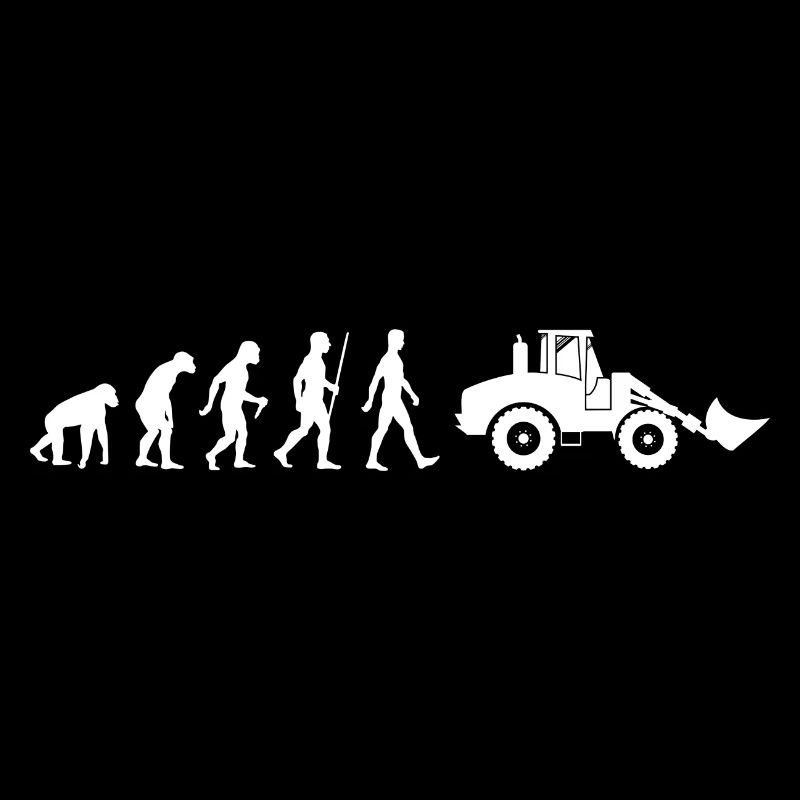 Radlader Evolution Baustelle Bagger Bauarbeiter