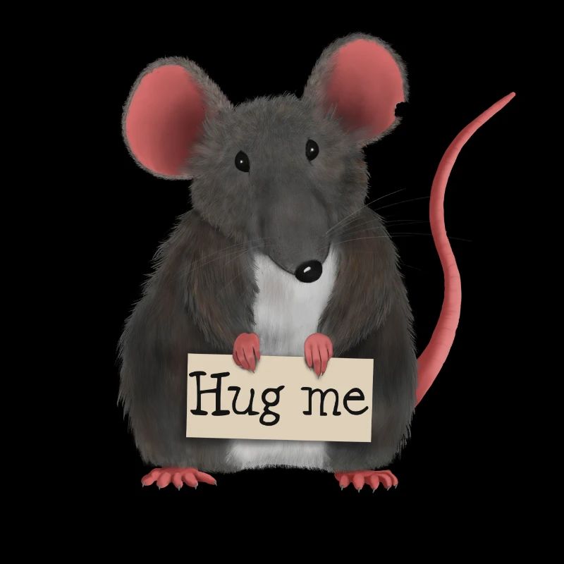 Douce souris / rat aimerait être embrassée
