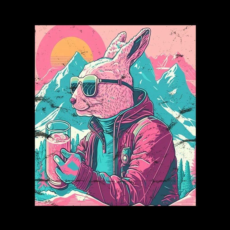 Winter Rabbit Ski Snowboard Snow Rabbit