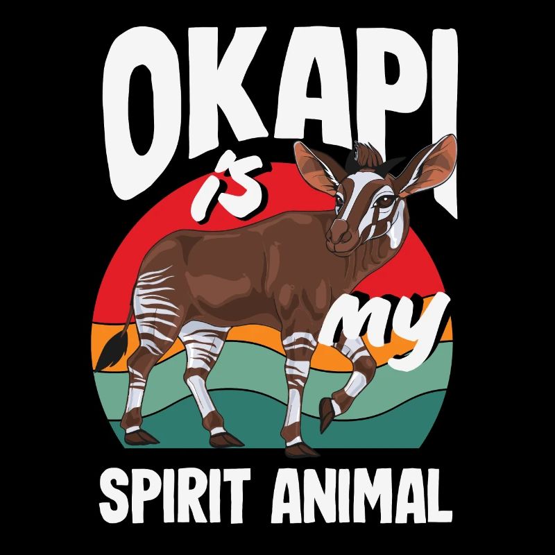 Drôle d’amant d’okapi gardien de zoo