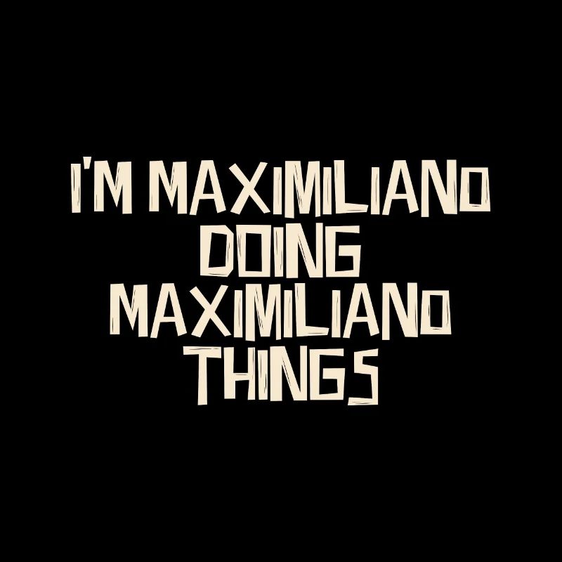 Ik ben Maximiliano die Maximiliano-dingen doet