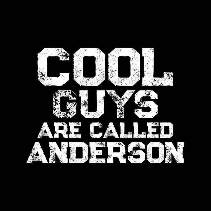 Les gars cool s’appellent Anderson