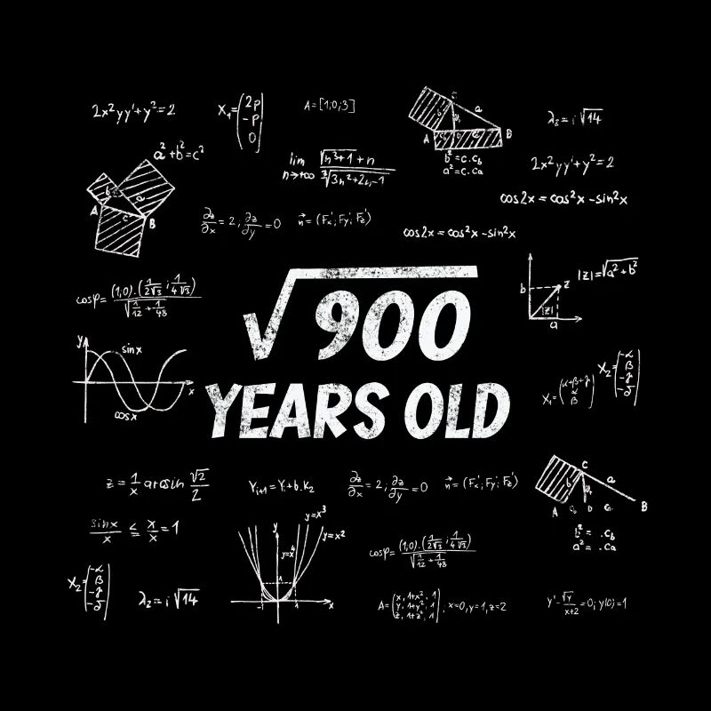 Racine carrée de 900 - 30e anniversaire Math Nerd