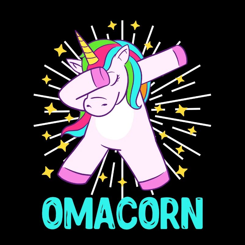 Omacorn Großmutter Muttertag Einhorn Fans