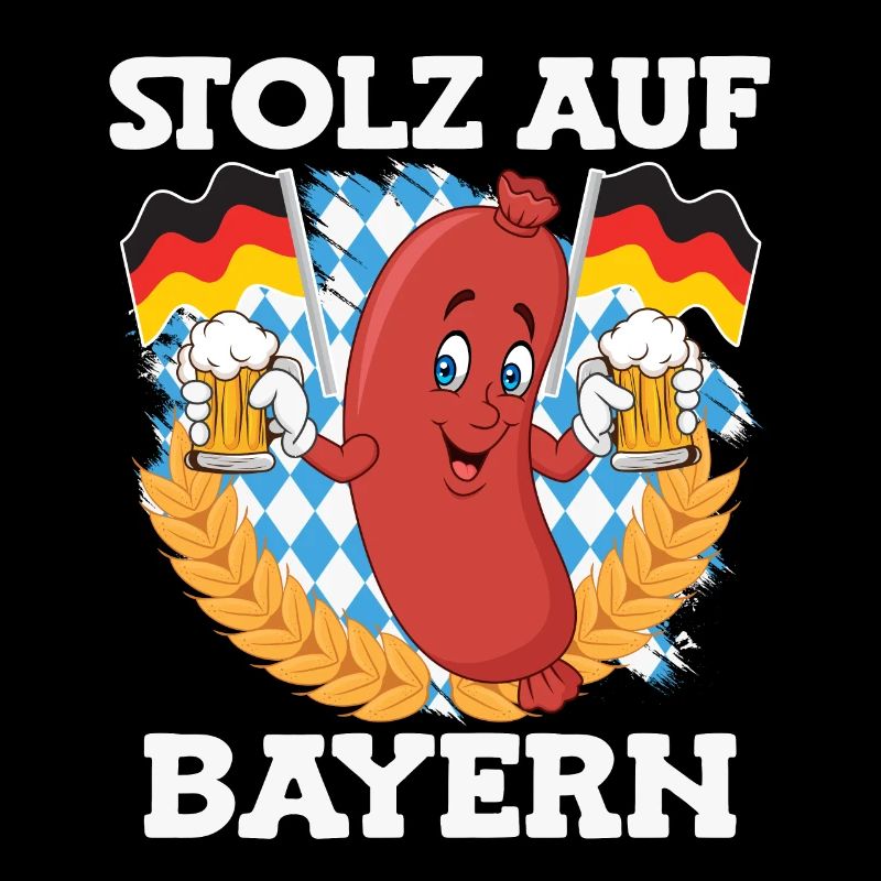 Stolz auf Bayern Bayerisches Essen Bratwurst