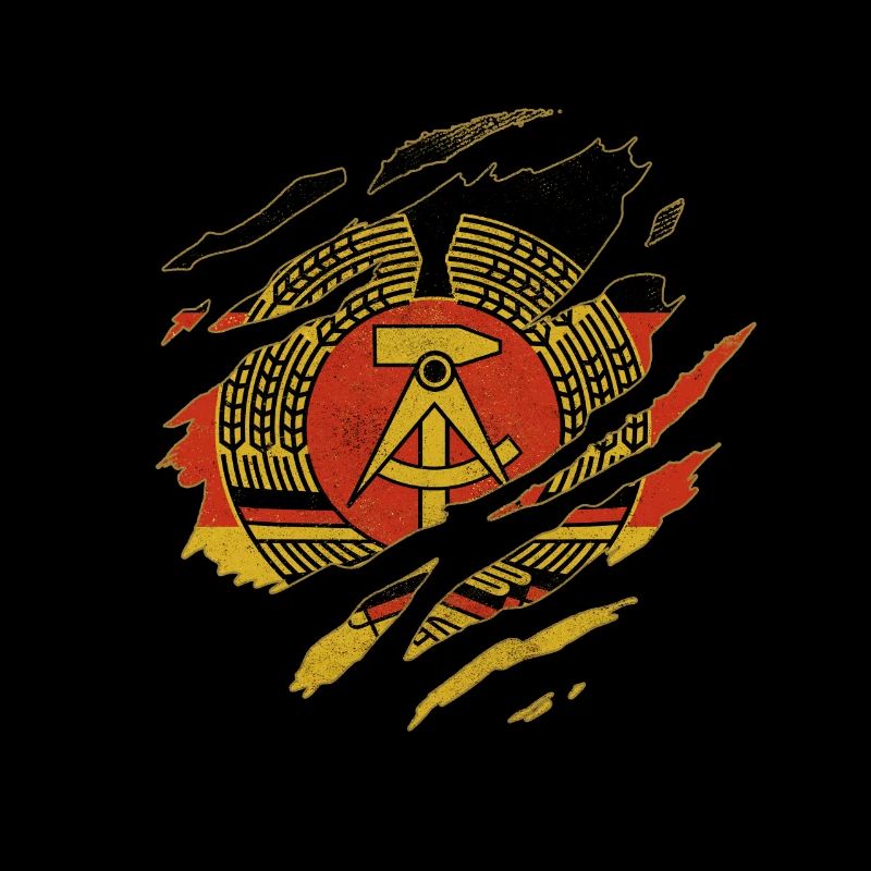 DRAPEAU RDA DRAPEAU OSSIS ALLEMAGNE DE L’EST DE L’EST