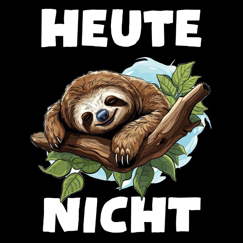Faultier Spruch Heute Nicht Kein Bock Sloth Chill