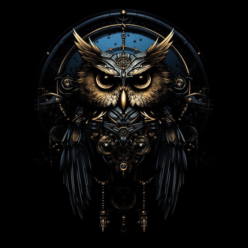 Steampunk Mechanische Eule Viktorianisch Vogel