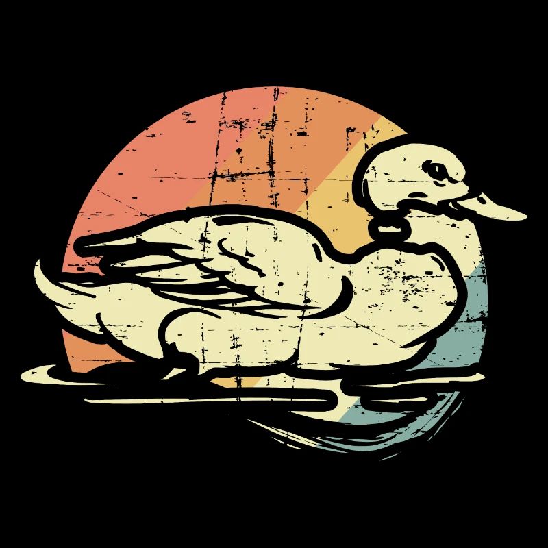 Canard dans le lac